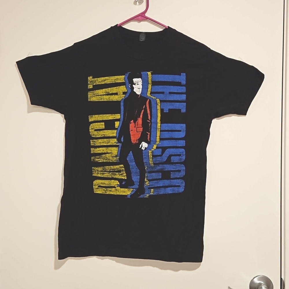 'Panic! At the Disco' short sleeve,black graphic tee Concert Tour 2016 Med.